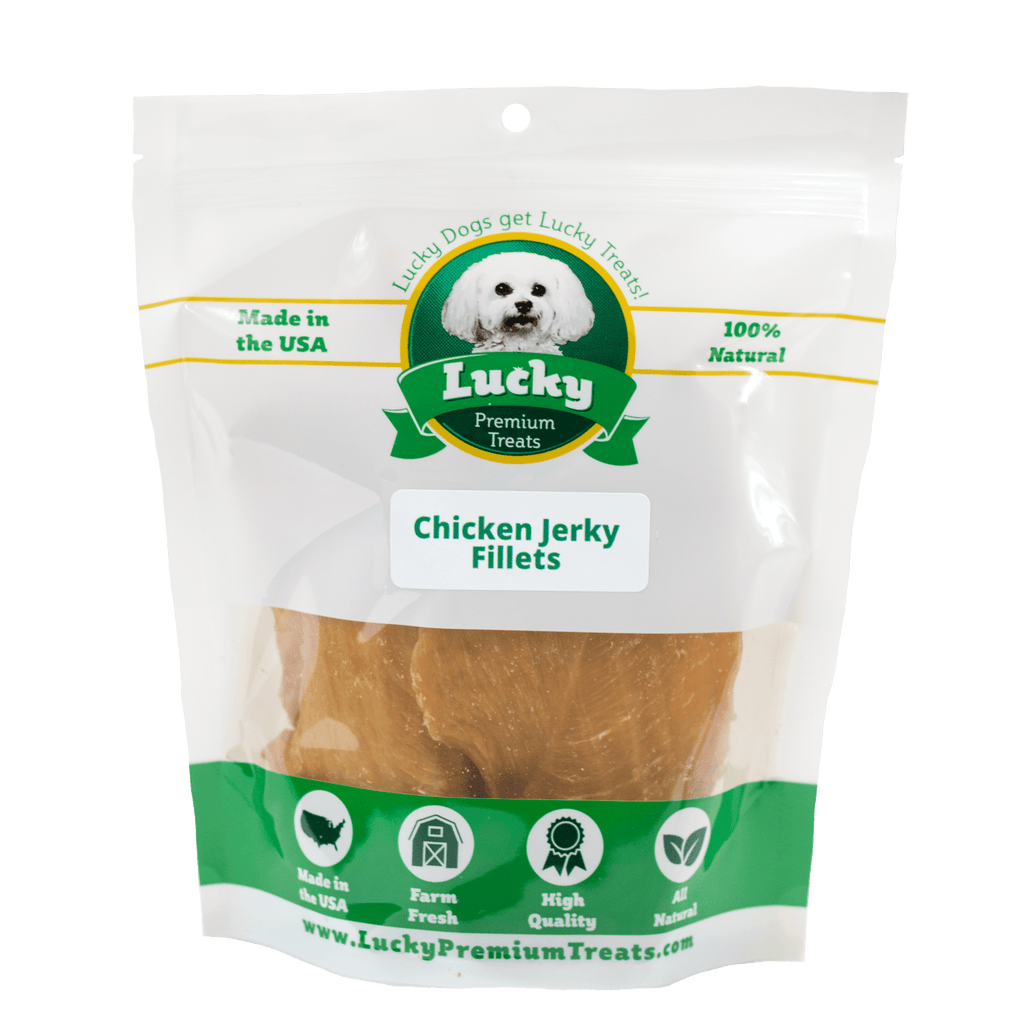 Lucky Premium Treats Dog Treats - Chicken Jerky Fillets, Bag