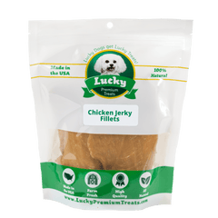 Lucky Premium Treats Dog Treats - Chicken Jerky Fillets, Bag