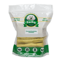 Lucky Premium Treats Chicken Flavor Basted Rawhide Dog Treats for Medium Dogs, Bag