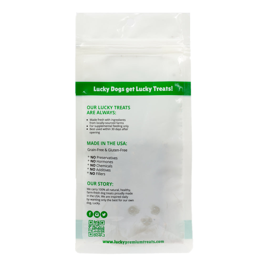Lucky Bars: Beef, Apple, & Blueberry, Bag- Lucky Premium Treats