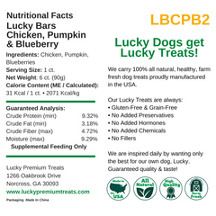 Nutritional Facts + Lucky Bars  + All Natural + No chemicals + No added hormones + No fillers
