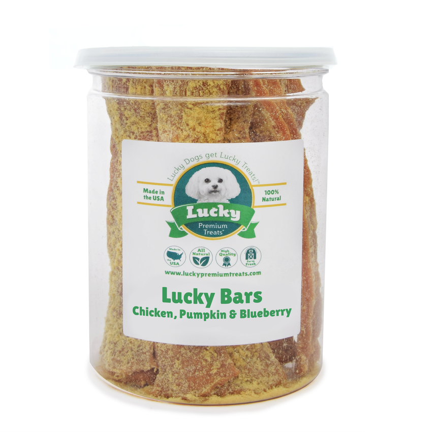 Lucky Bars: Chicken, Pumpkin, & Blueberry Bars- Lucky Premium Treats