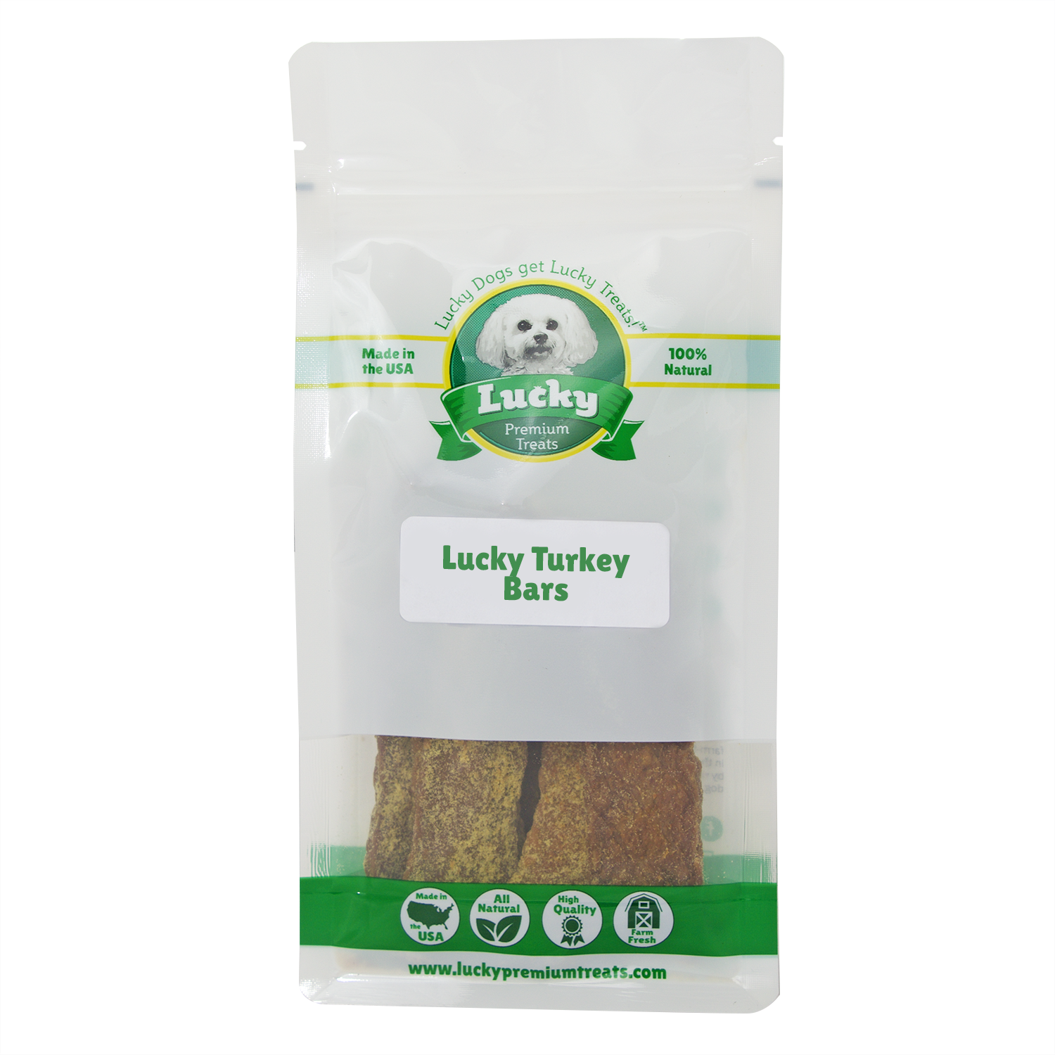 Lucky Bars: Turkey, Pumpkin, & Cranberry- Lucky Premium Treats 