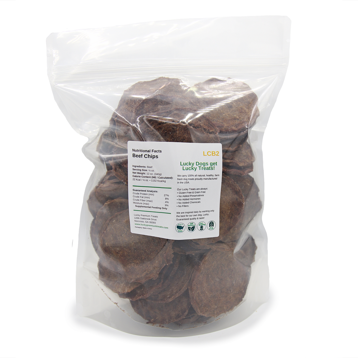  Nutritional Facts + LC Beef + All Natural + No chemicals + No added hormones + No fillers 
