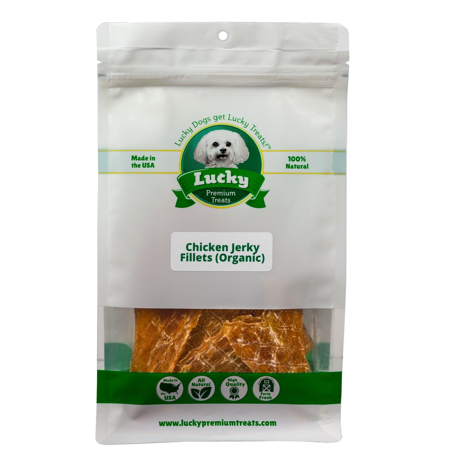 Organic Chicken Jerky Fillets - Lucky Premium Treats