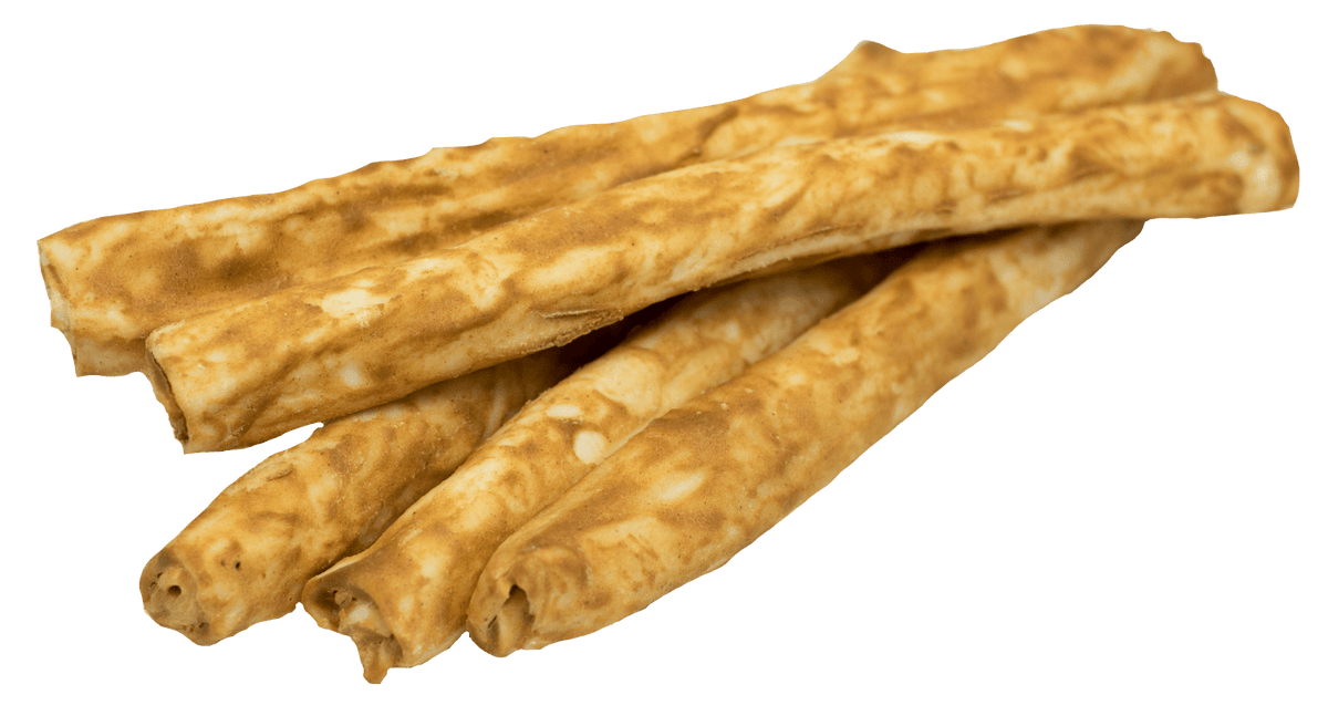 Lucky Premium Treats Peanut Butter Flavored Rawhide Retrievers Dog Treats for Large Dogs