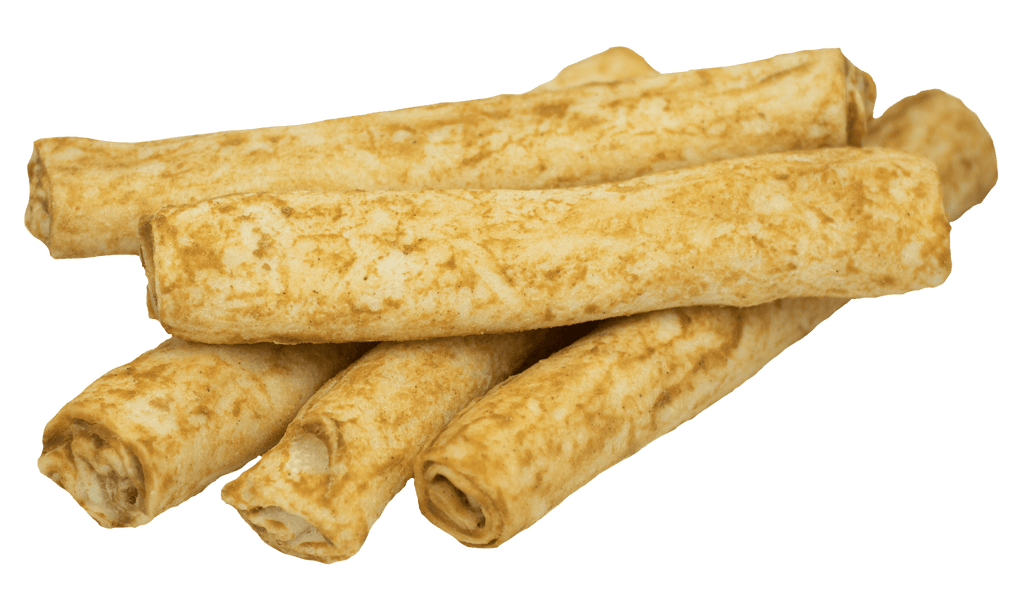 Lucky Premium Treats Peanut Butter Flavored Rawhide Dog Treats for Medium Dogs