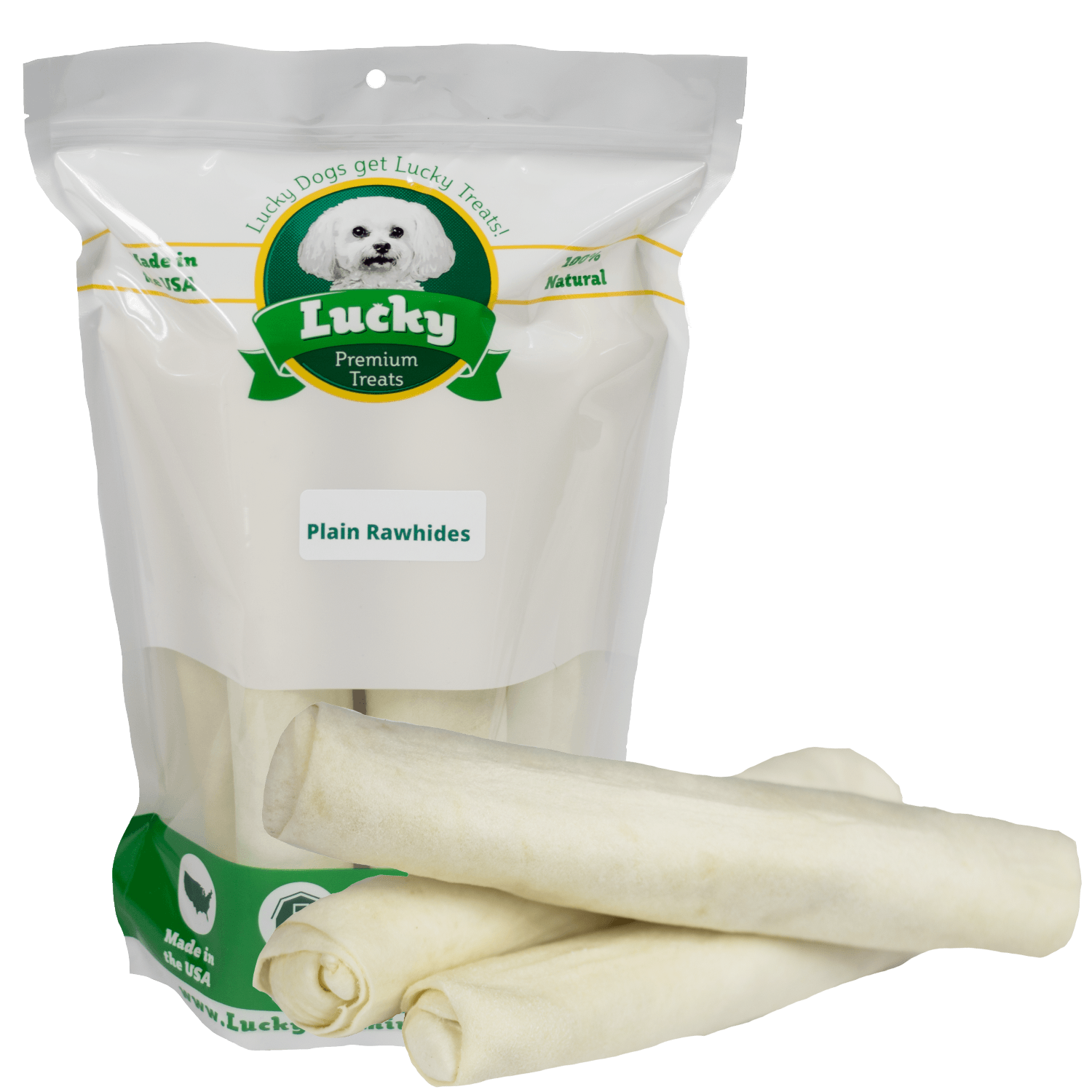 Plain Beefhide (Bull Stick)[-- Lucky Premium Treats 