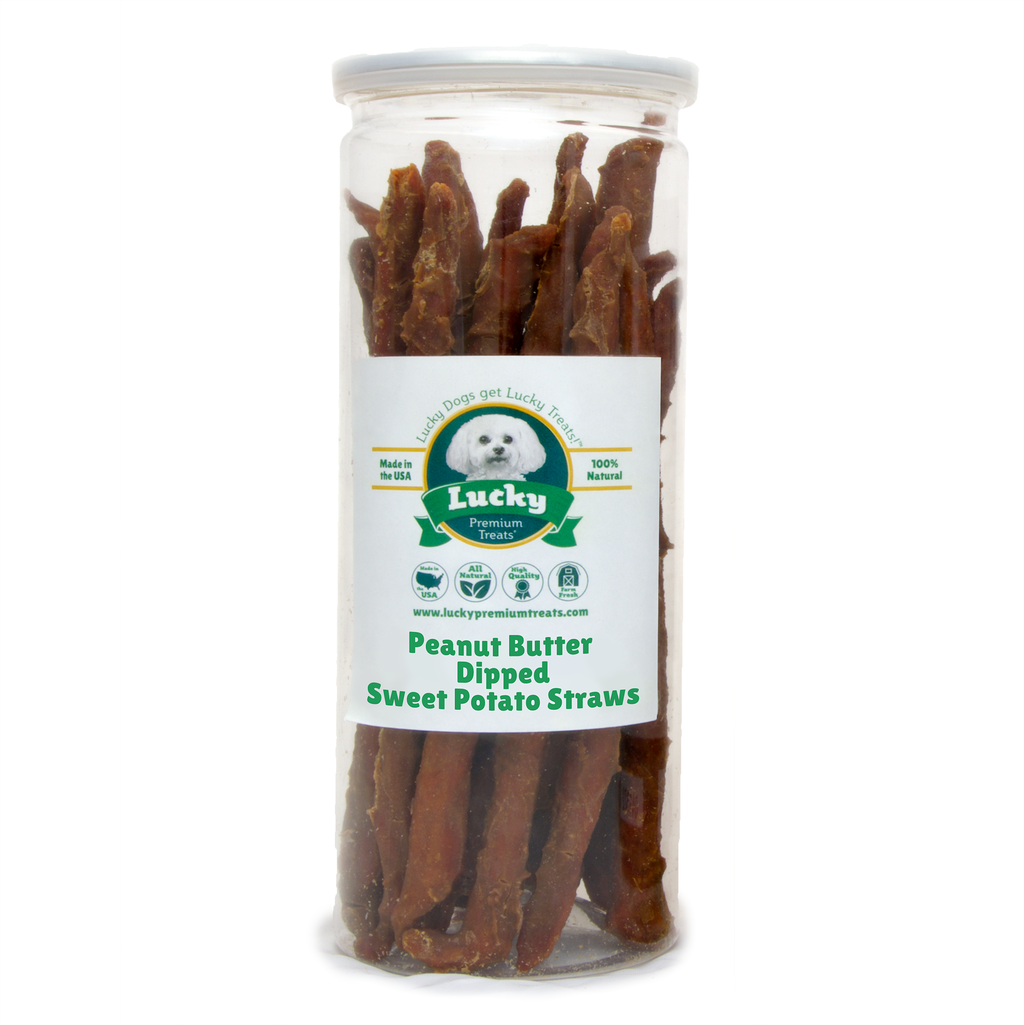 Peanut Butter Dipped Sweet Potato Straws