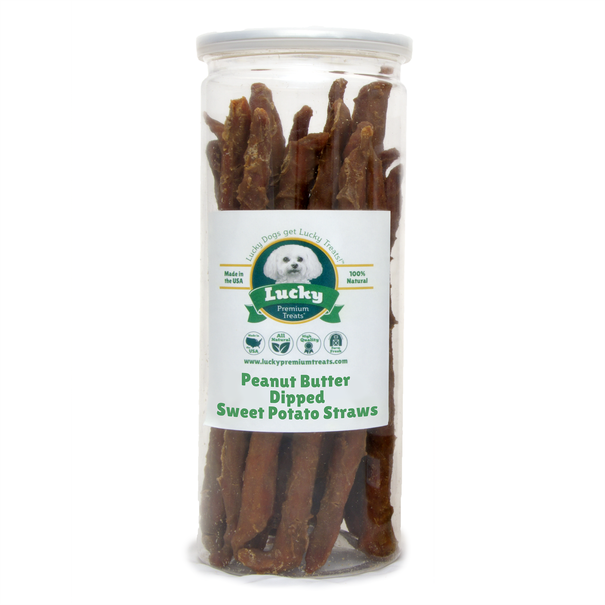 Peanut Butter Dipped Sweet Potato Straws