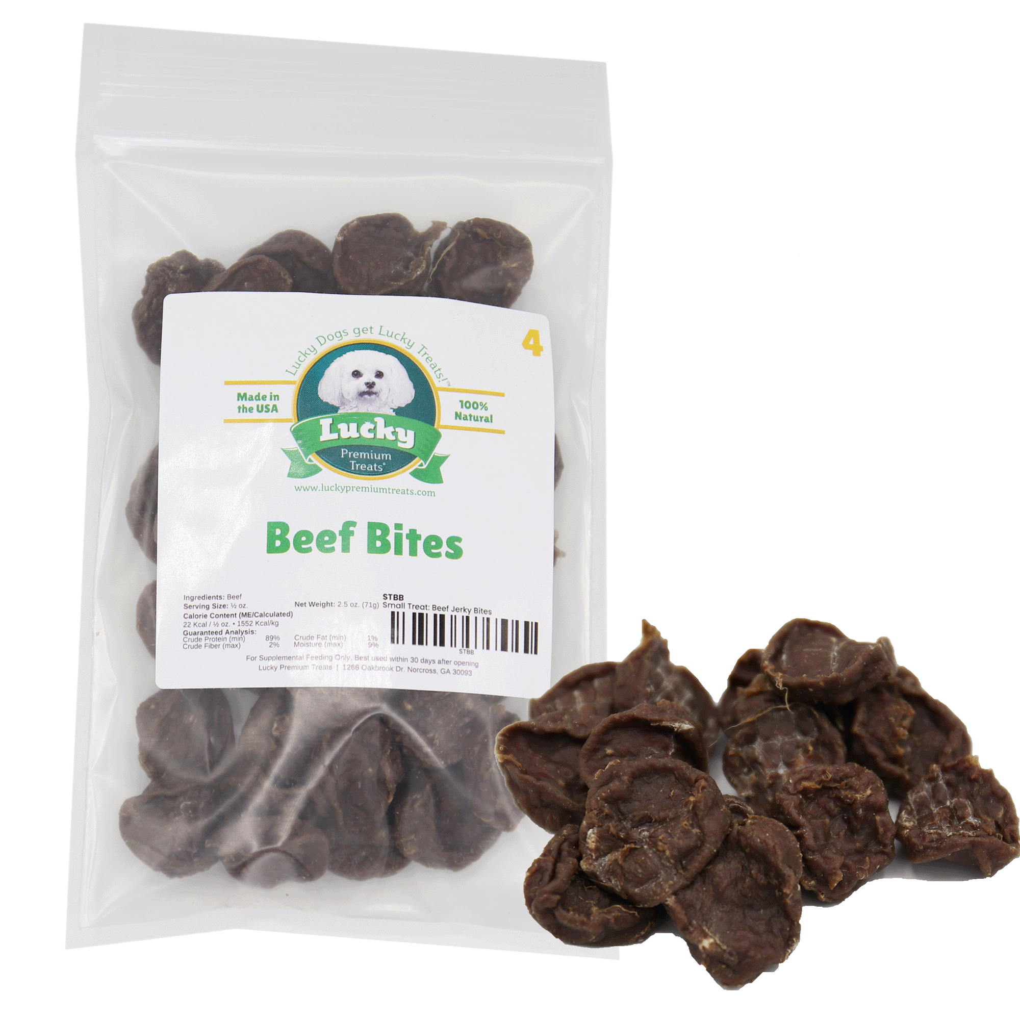 Beef Jerky Bites- Lucky Premium Treats
