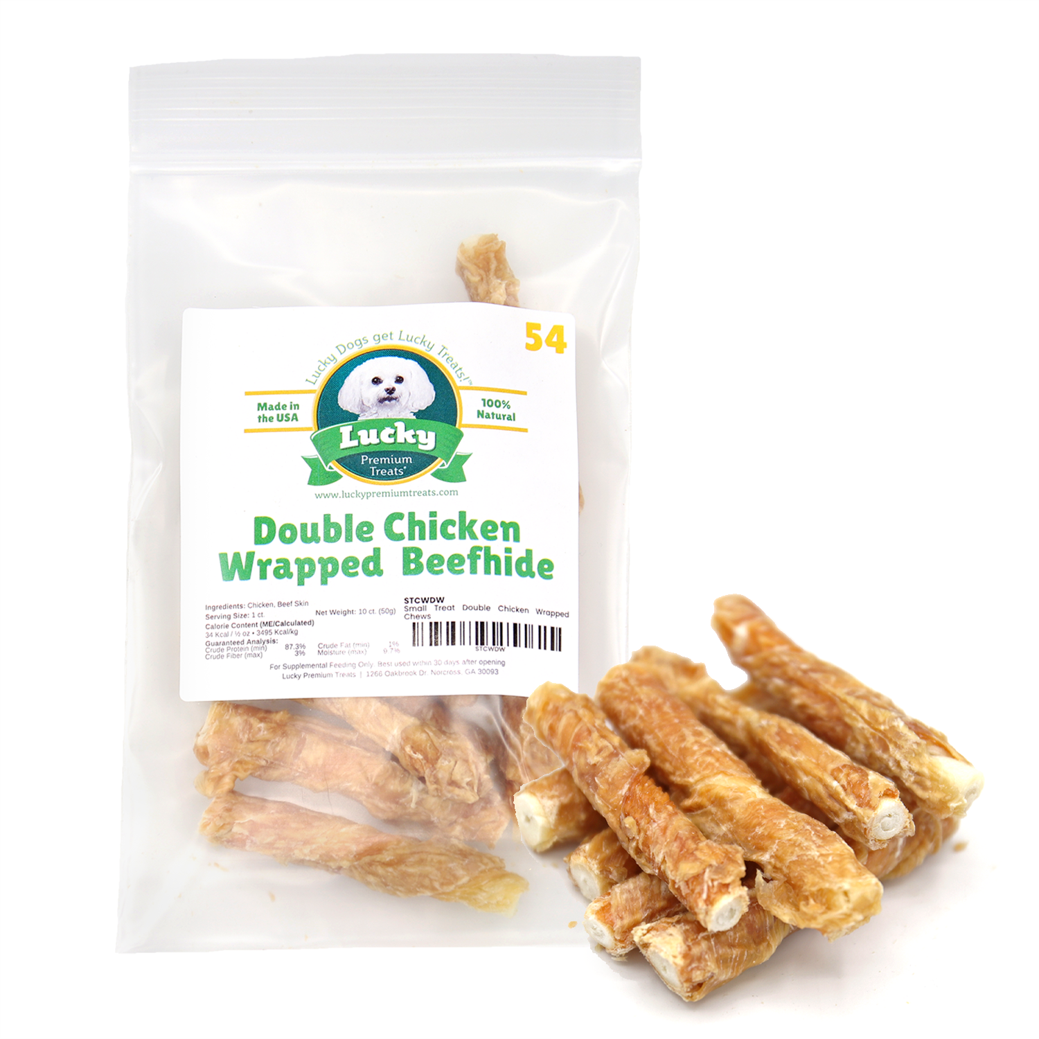 Small Treat: Double Chicken Wrapped Beefhide