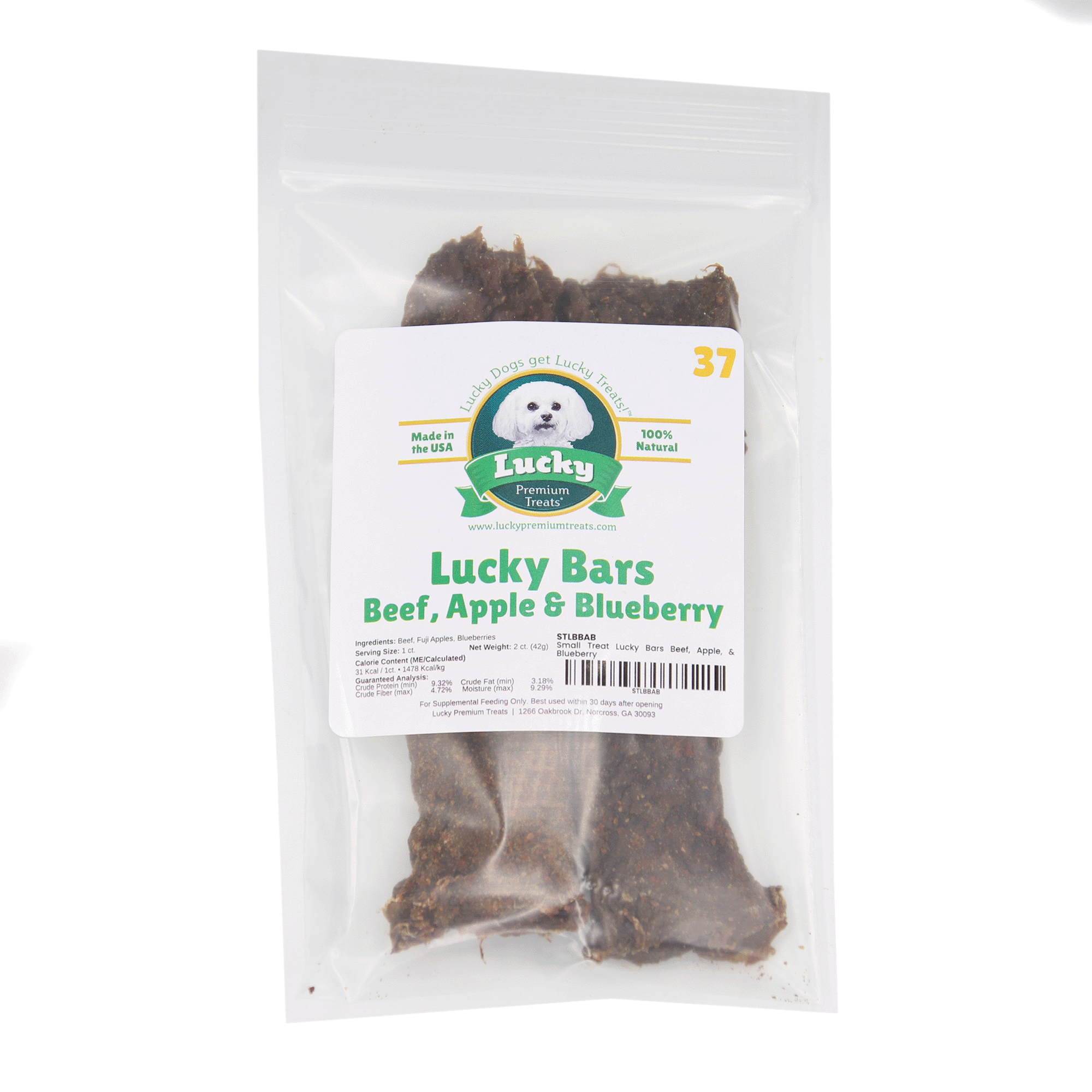 Small Treat: Lucky Bars Beef, Apple & Blueberry