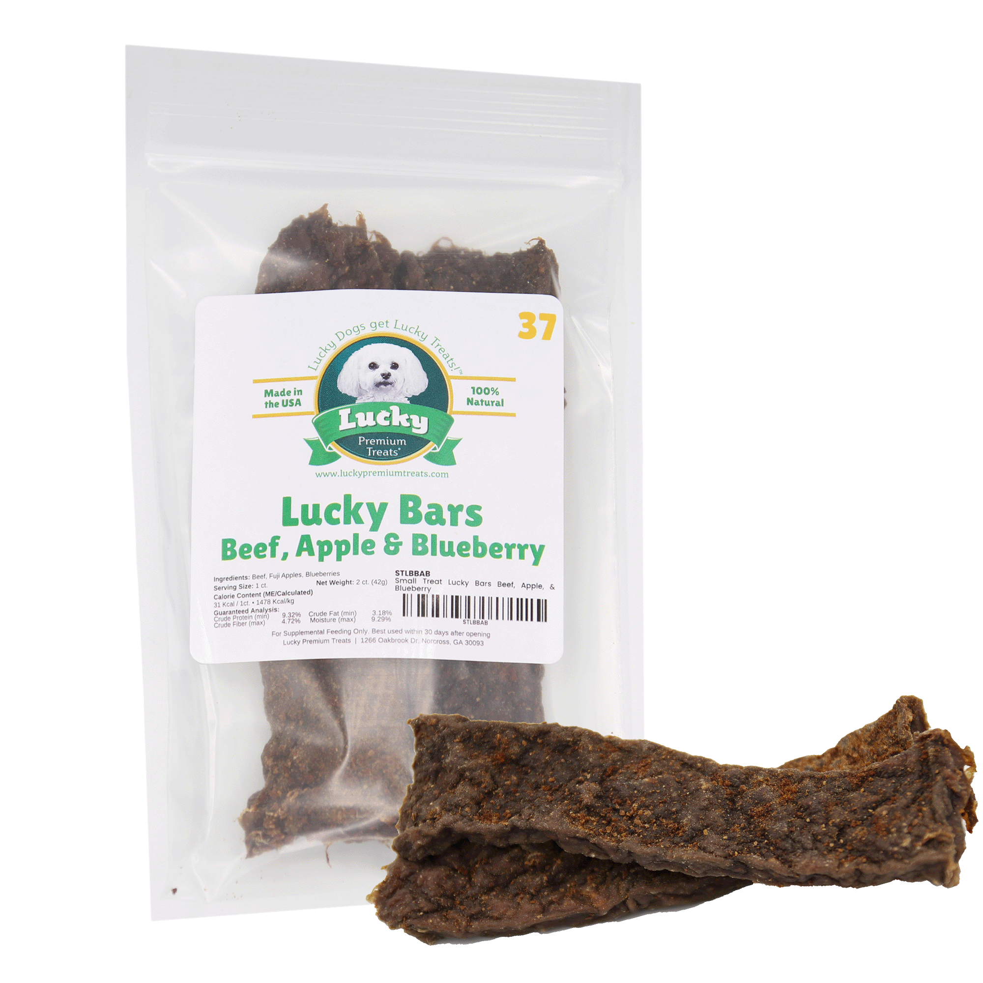 Small Treat: Lucky Bars Beef, Apple & Blueberry