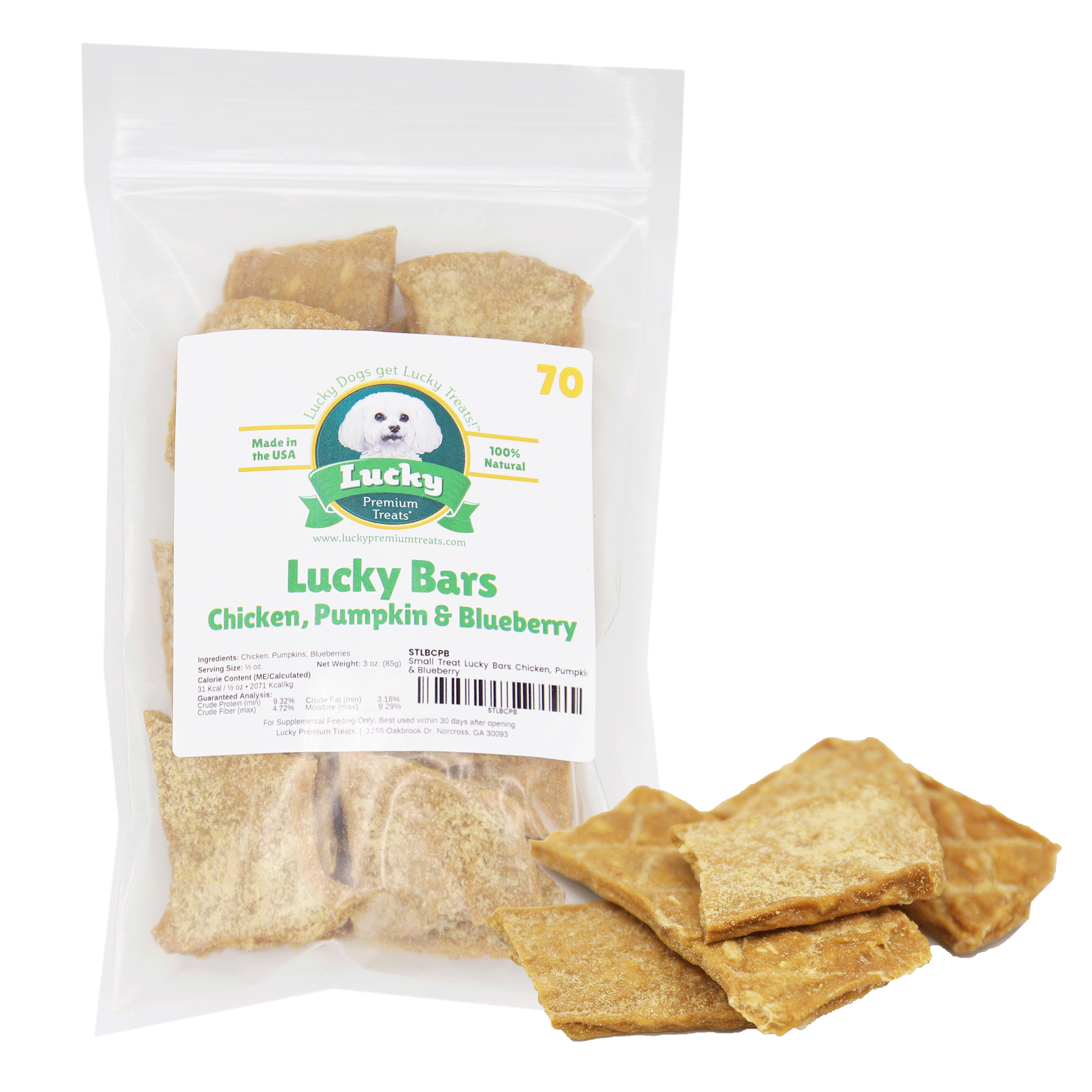 Small Treat: Lucky Bars Chicken, Pumpkin & Blueberry