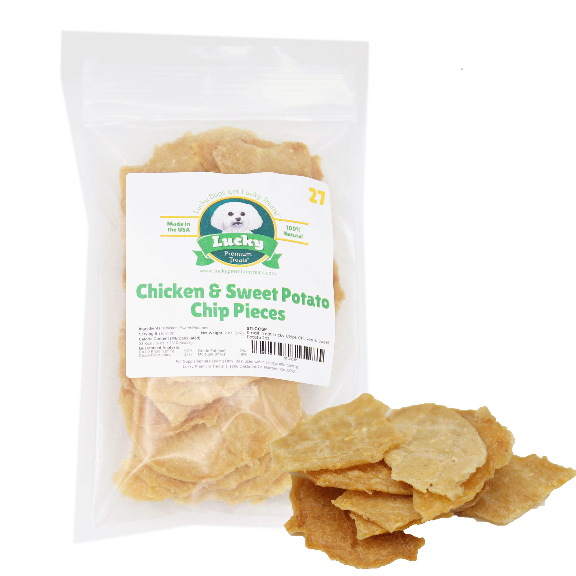 Small Treat: Chicken & Sweet Potato Chip Pieces