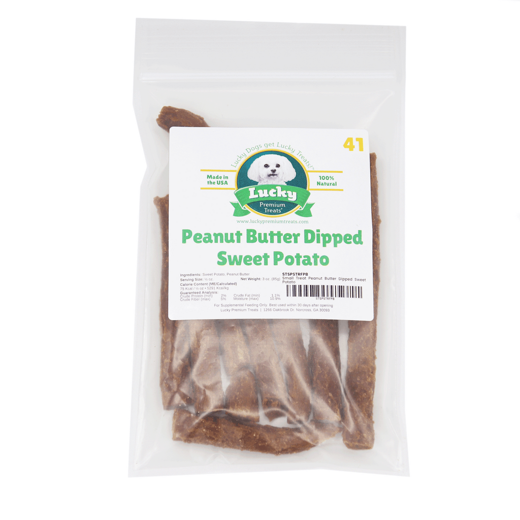 Small Treat: Peanut Butter Dipped Sweet Potato
