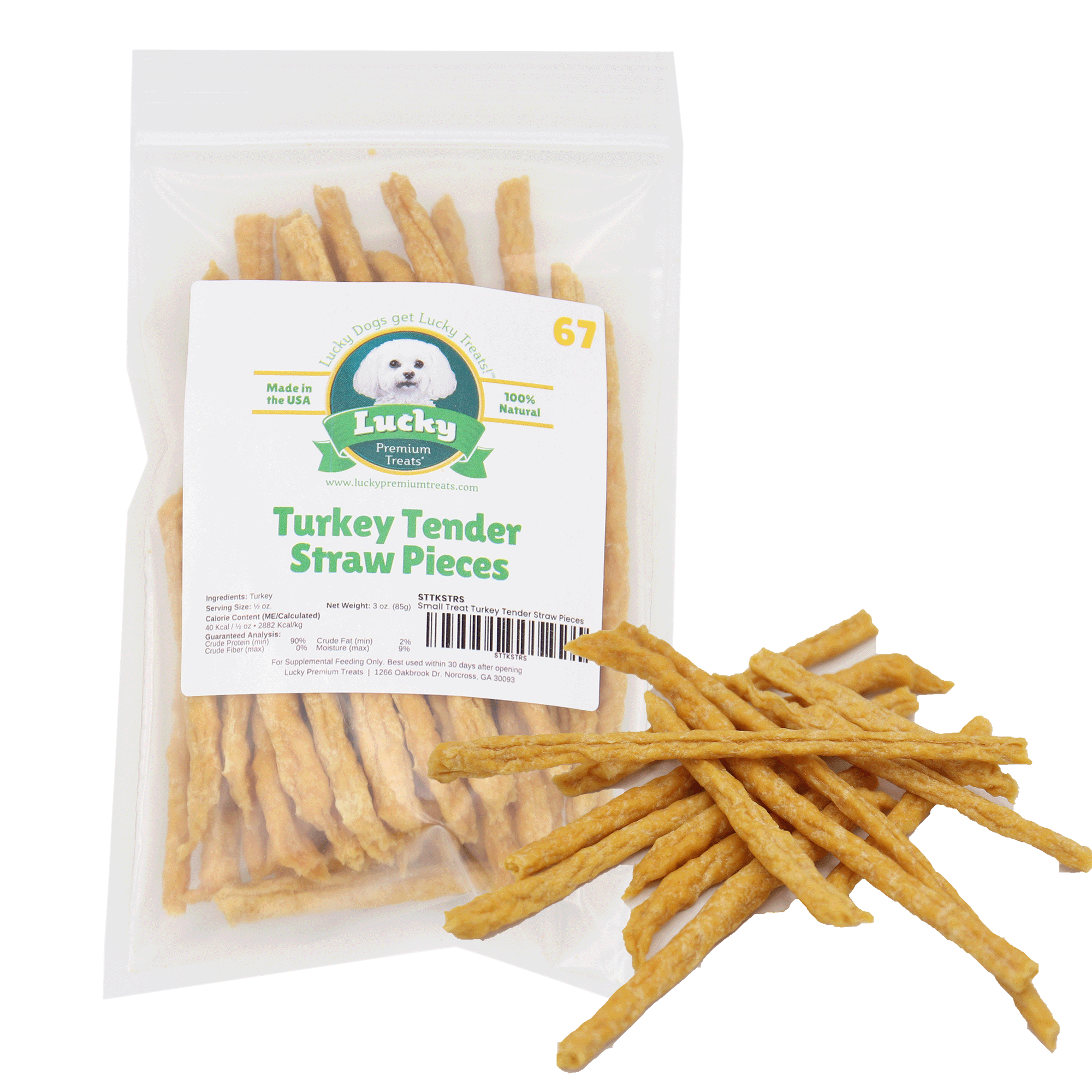 Small Treat: Turkey Tender Straw Pieces