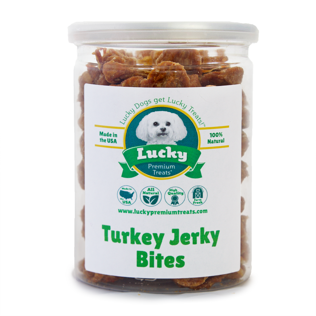 Turkey Jerky Bites- Lucky Premium Treats