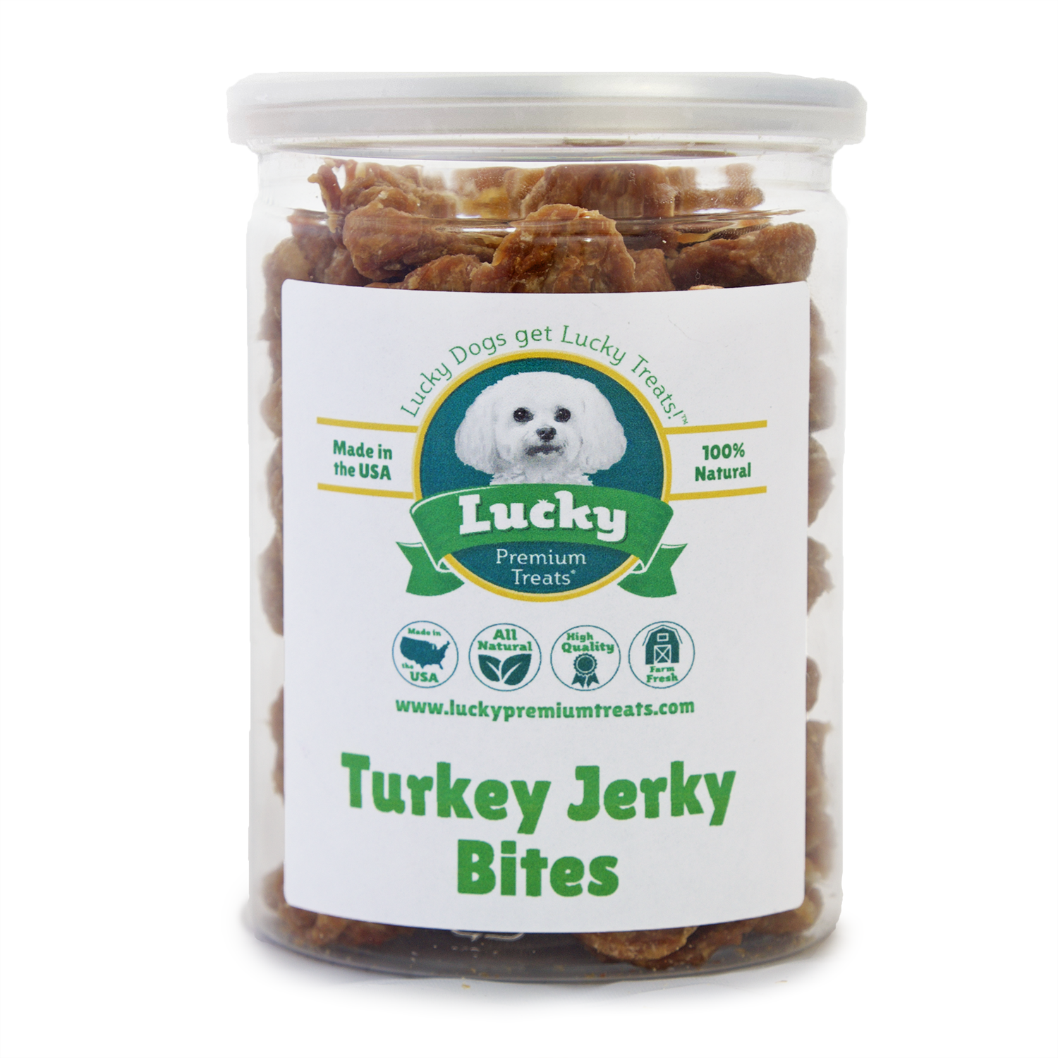 Turkey Jerky Bites- Lucky Premium Treats
