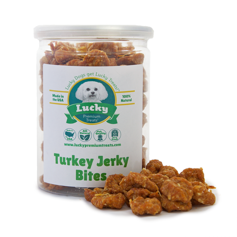 Turkey Jerky Bites- Lucky Premium Treats