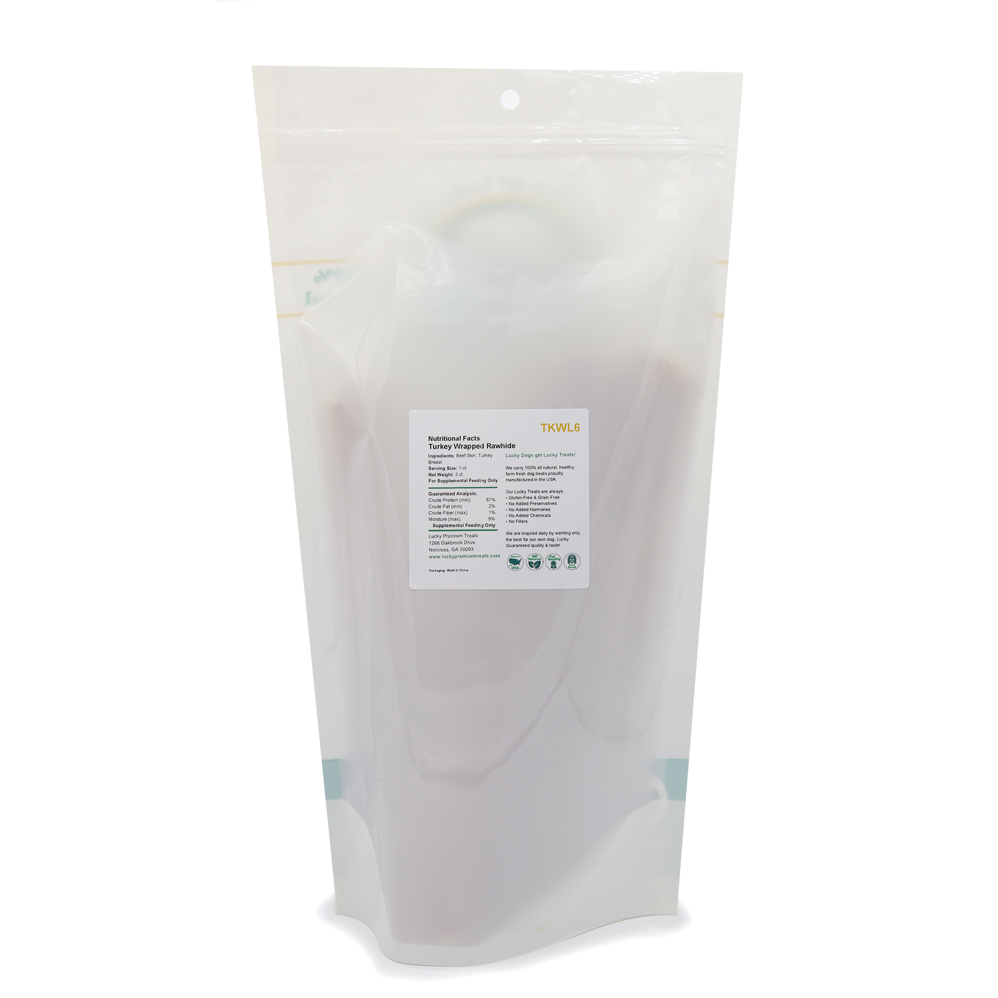 Nutritional Facts + Beefhide + Regular + All Natural + No chemicals + No added hormones + No fillers 