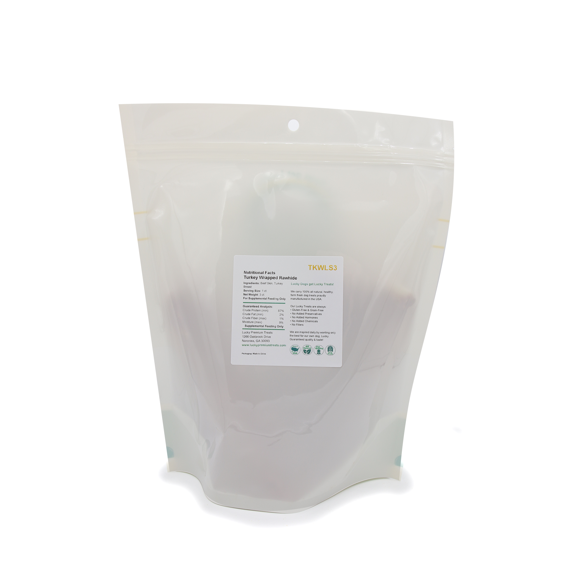 Nutritional Facts + Beefhide + Regular + All Natural + No chemicals + No added hormones + No fillers 