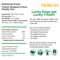 Nutritional Facts + Beefhide + Regular + All Natural + No chemicals + No added hormones + No fillers 