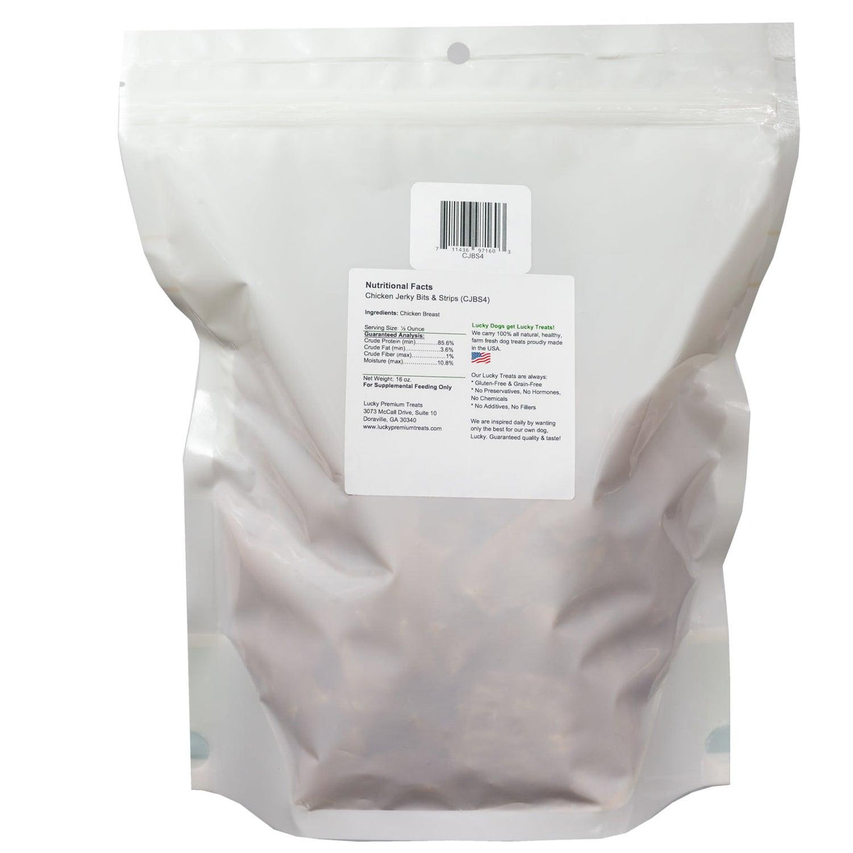 Chicken Jerky Bits & Strips - Lucky Premium Treats