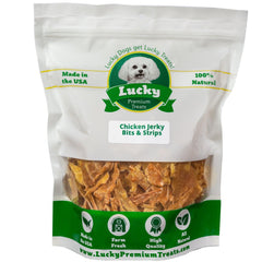 Chicken Jerky Bits & Strips - Lucky Premium Treats